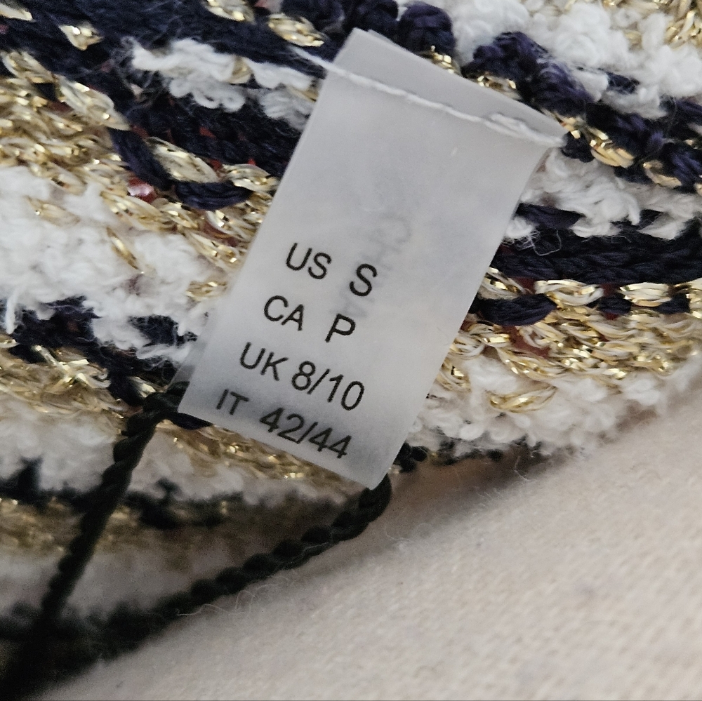 NWT Elie Tahari Gold Button Cardigan, Small - Picture 11 of 12